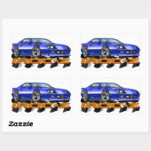 Blue IROC Z Rechthoekige Sticker (Vel)
