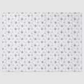 Blue-ish Gray Snowflake Tissue Paper Tissuepapier (Voorkant)