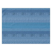 Blue Islam Islamic Arabic Pattern Collage Tafelkleed (Voorkant (Horizontaal))