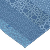 Blue Islam Islamic Arabic Pattern Collage Tafelkleed (Gekanteld)