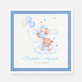 Blue Islamic Aqiqah Baby Boy Decor Servet (Voorkant)