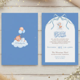Blue Islamic Aqiqah for Baby Boy Kaart