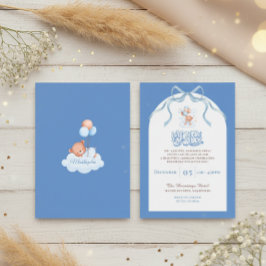 Blue Islamic Aqiqah for Baby Boy Kaart