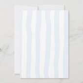 Blue Italian Bistro Lemon Stripe Bridal Shower Kaart (Achterkant)