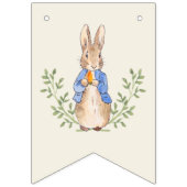 Blue It's A Boy Baby shower Peter Rabbit Vlaggetjes (Tweede vlag)