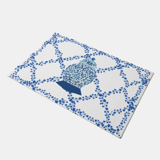 Blue Ivy Ginger Jar Jars Welkom Deurmat (Schuin)