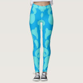 blue ivy illustration sport women leggings (Voorkant)