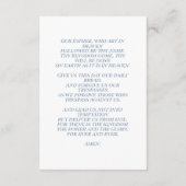 Blue & Ivy Photo Funeral Photo Prayer Informatiekaartje (Achterkant)