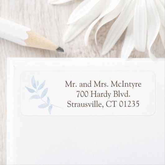 Blue Ivy Sprig Return Address Labels (Insitu)