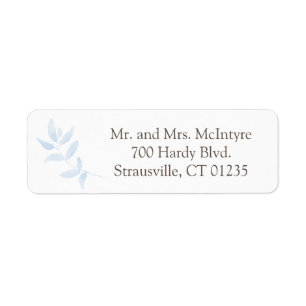 Blue Ivy Sprig Return Address Labels