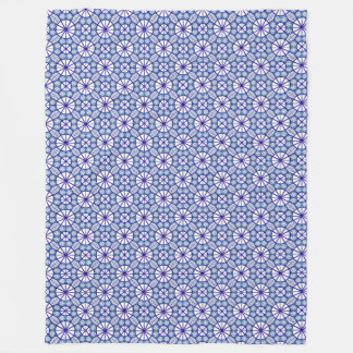 Blue Iznik Tile Blanket Fleece Deken