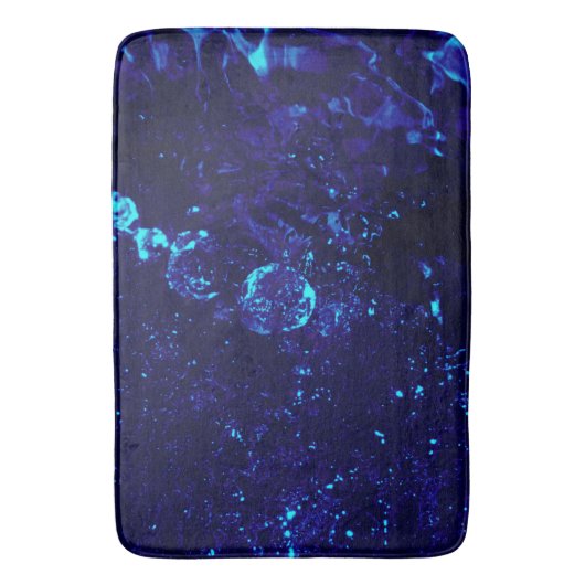 Blue Jacuzzi Bath Bubbles - Large Bath Mat (Voorkant Verticaal)