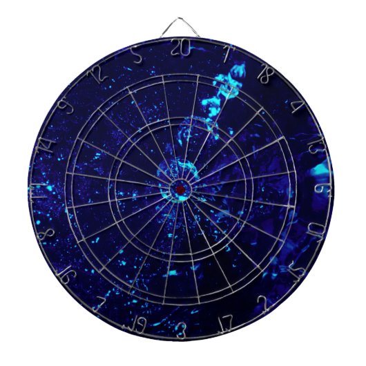 Blue Jacuzzi Bubbles Dartboard Dartbord (Voorkant)