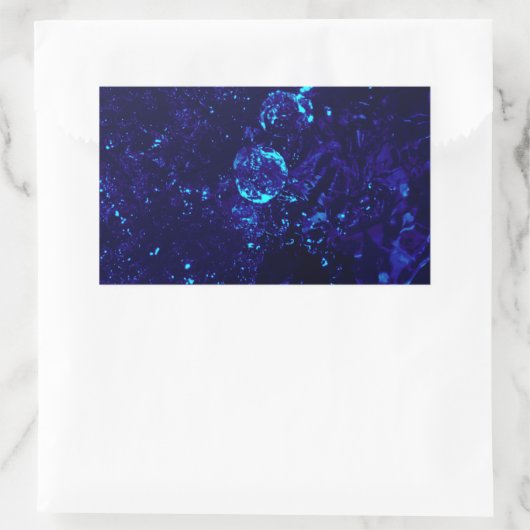 Blue Jacuzzi Bubbles Rectangle Sticker (Tas)