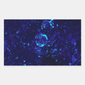 Blue Jacuzzi Bubbles Rectangle Sticker (Voorkant)