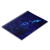 Blue Jacuzzi Bubbles Spiral Notitieboek (Linkerzijde)