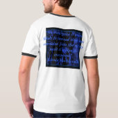 Blue Jaguar met Machiavelli Quote T-shirt (Achterkant)