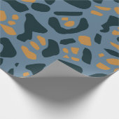 Blue Jaguar print Cadeaupapier (Hoek)