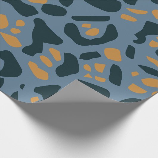 Blue Jaguar print Cadeaupapier (Hoek)
