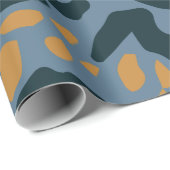 Blue Jaguar print Cadeaupapier (Rol Hoek)