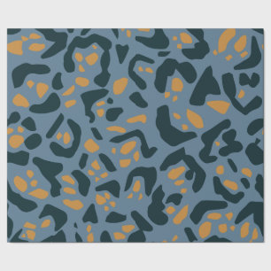 Blue Jaguar print Cadeaupapier