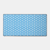 Blue Japanese Pattern  Desk Mat (Voorkant)