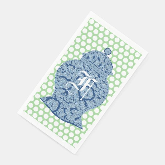 Blue Jar Ginger Jars Mosaic Servet (Hoek)