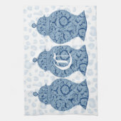 Blue Jar Ginger Jars Mosaic Theedoek (Verticaal)