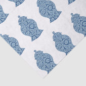 Blue Jar Ginger Jars Mosaic Wrapping Paper Tissuepapier (Detail)