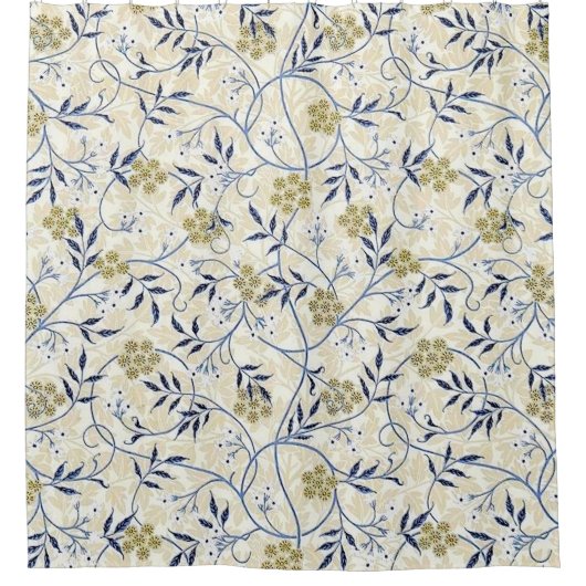Blue Jasmine Shower Curtain Douchegordijn (Voorkant)
