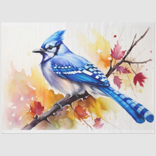 Blue Jay 1 Decoupage papier (Voorkant)