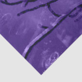 Blue Jay Abstracte Paarse zwarte decoupage Tissuepapier (Detail)