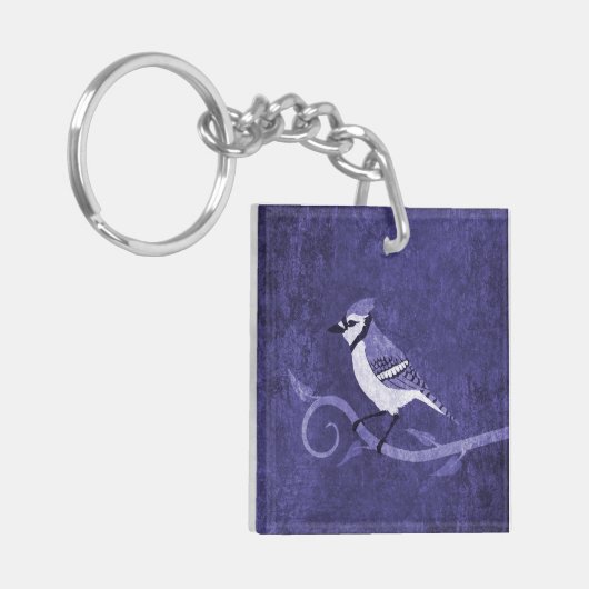 Blue Jay Acrylic Sleutelhanger (Voorkant Links)
