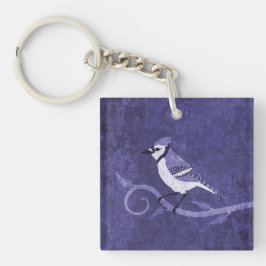 Blue Jay Acrylic Sleutelhanger