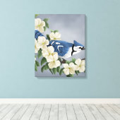 Blue Jay Art Prints (Insitu (Houten vloer))