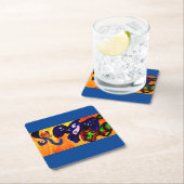 Blue Jay Autumn Gold Magnet Bewaar de datum Kartonnen Onderzetters (Insitu)