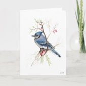 Blue Jay Bird Art Kaart (Voorkant)