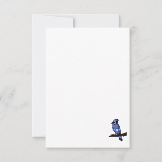 Blue Jay Bird Bedankkaart (Voorkant)