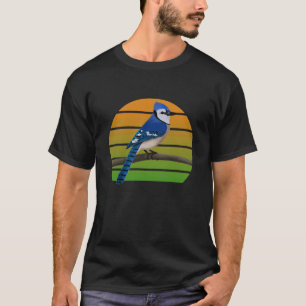 Blue Jay Bird Bird Bird Birdwatcher Animal Biolo T-shirt