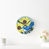 Blue Jay Bird Clocks Ronde Klok (Huis)