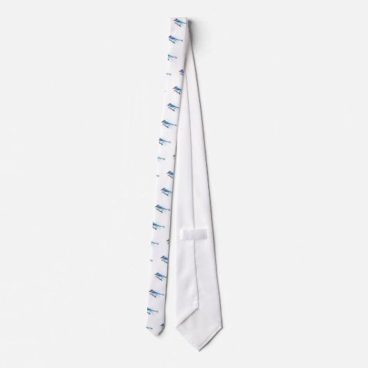 Blue Jay Bird - Geai Bleu Stropdas (Achterkant)