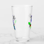  Blue Jay Bird Glas (Links)
