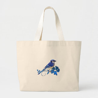 Blue Jay Bird Grote Tote Bag