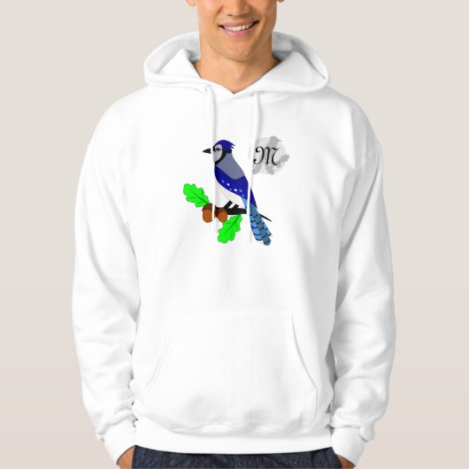  Blue Jay Bird Hoodie (Voorkant)