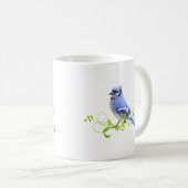 Blue Jay Bird Koffiemok (Voorkant rechts)
