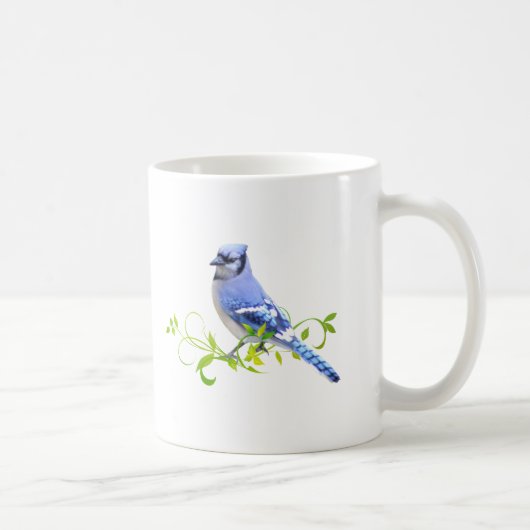 Blue Jay Bird Koffiemok (Rechts)