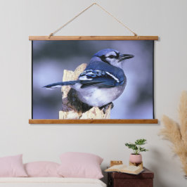 Blue Jay Bird Lovers Hangend Wandkleed