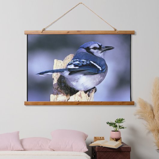 Blue Jay Bird Lovers Hangend Wandkleed (Slaapkamer)
