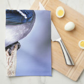 Blue Jay Bird Lovers Theedoek (Quarter Fold)