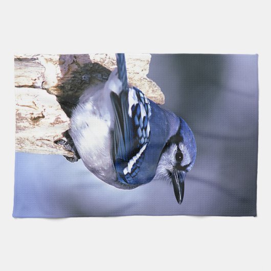 Blue Jay Bird Lovers Theedoek (Horizontaal)